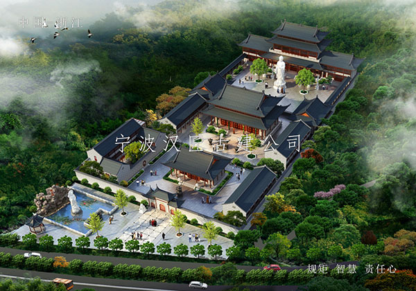 專(zhuān)注寺廟規(guī)劃鳥(niǎo)瞰圖公司