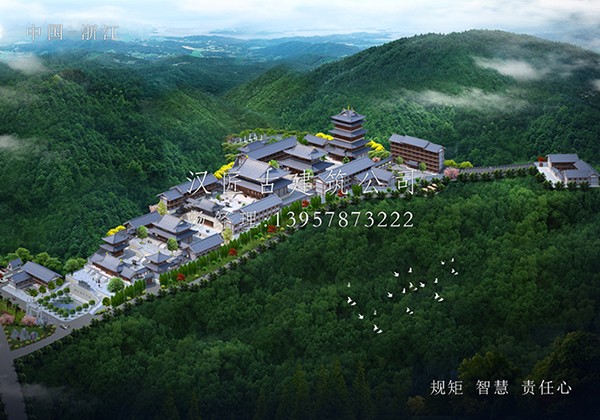 專(zhuān)注寺廟規(guī)劃鳥(niǎo)瞰圖公司
